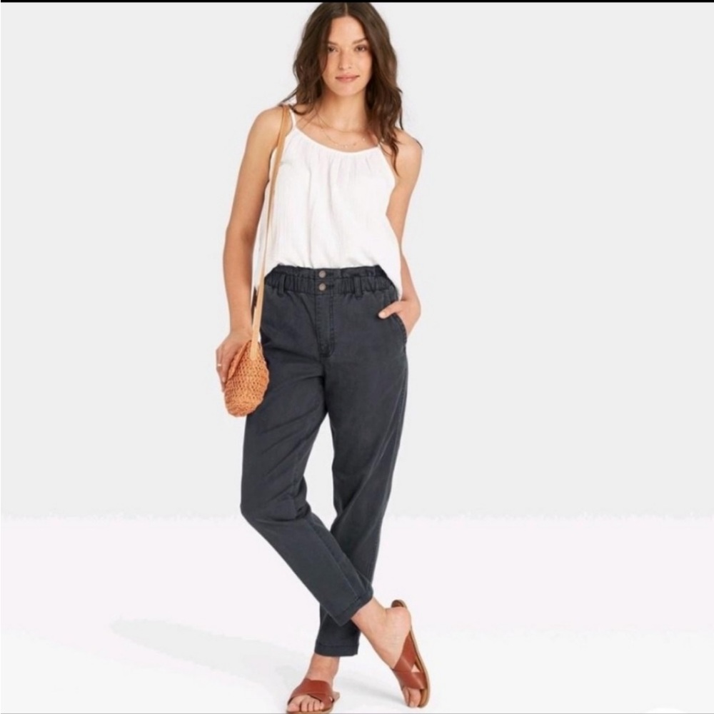 women’s high rise tapered pants - black - universal thread